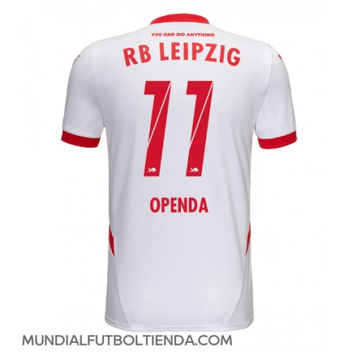 Camiseta RB Leipzig Lois Openda #11 Primera Equipación Replica 2024-25 mangas cortas